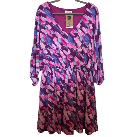 NEW EMILY WONDER emmy dress in magenta - Picture 4 of 6